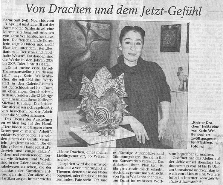 03.03.2008 Von Drachen und dem Jetzt-Gefühl Carsten Wittmaack, Elmshorner Nachrichten Von Drachen und dem Jetzt-Gefühl