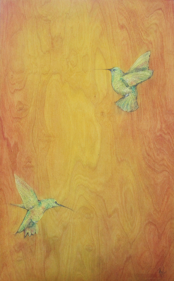 ‘Zwei Kolibris’